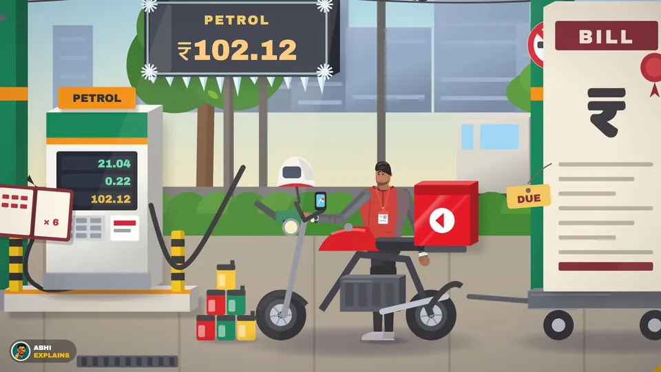 Petrol pump, Rupee Crash Bill